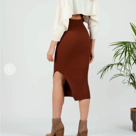 Knit Dress- size Large - Sage Green - New - Luca Couture - Picture 6 of 8